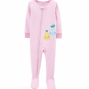 Carters Pear Snug Fit Cotton Footie One Piece PJs - Toddler Girl size 24 months